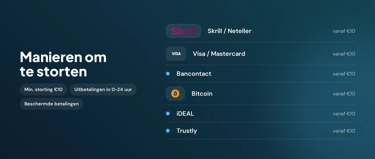 Gebruik iDEAL of Trustly