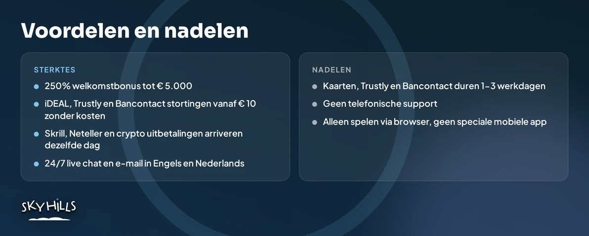 Bekijk de voordelen en nadelen